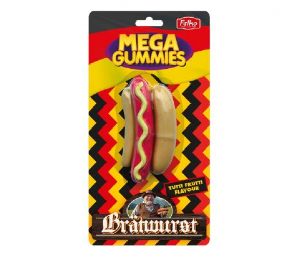 Mega Gummies Deutsche Bratwurst 120 Gramm