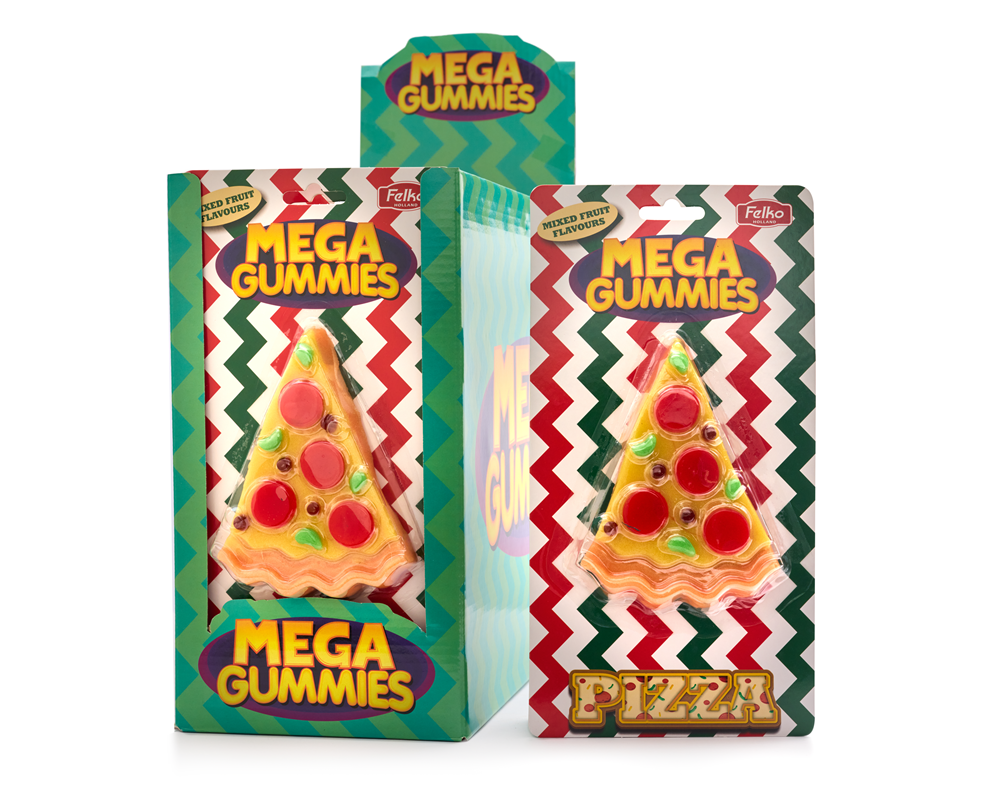 Mega Gummies Rebanada de Pizza 120 gramos