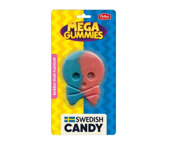 Mega Gummies Schwedischer Schädel 120 Gramm