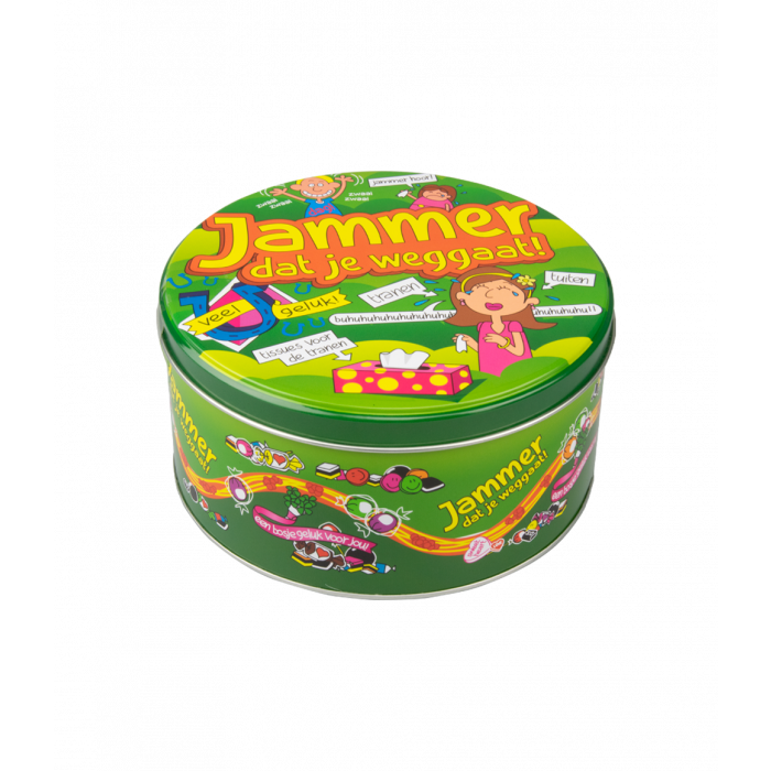 Filled Candy Tin Sorry to See You Go and 500 grams