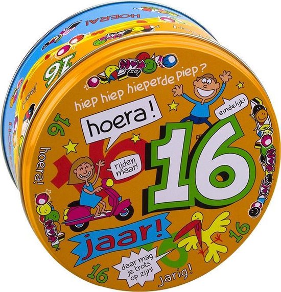 Filled Candy Tin 16 Years and 500 Grams