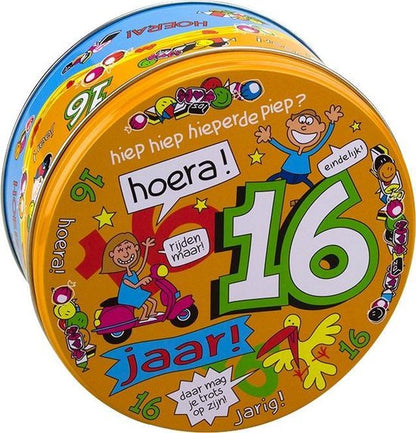 Filled Candy Tin 16 Years and 500 Grams