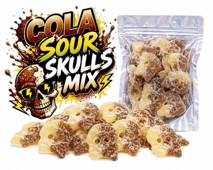 Bubs Crânes cola acidulés 250 grammes