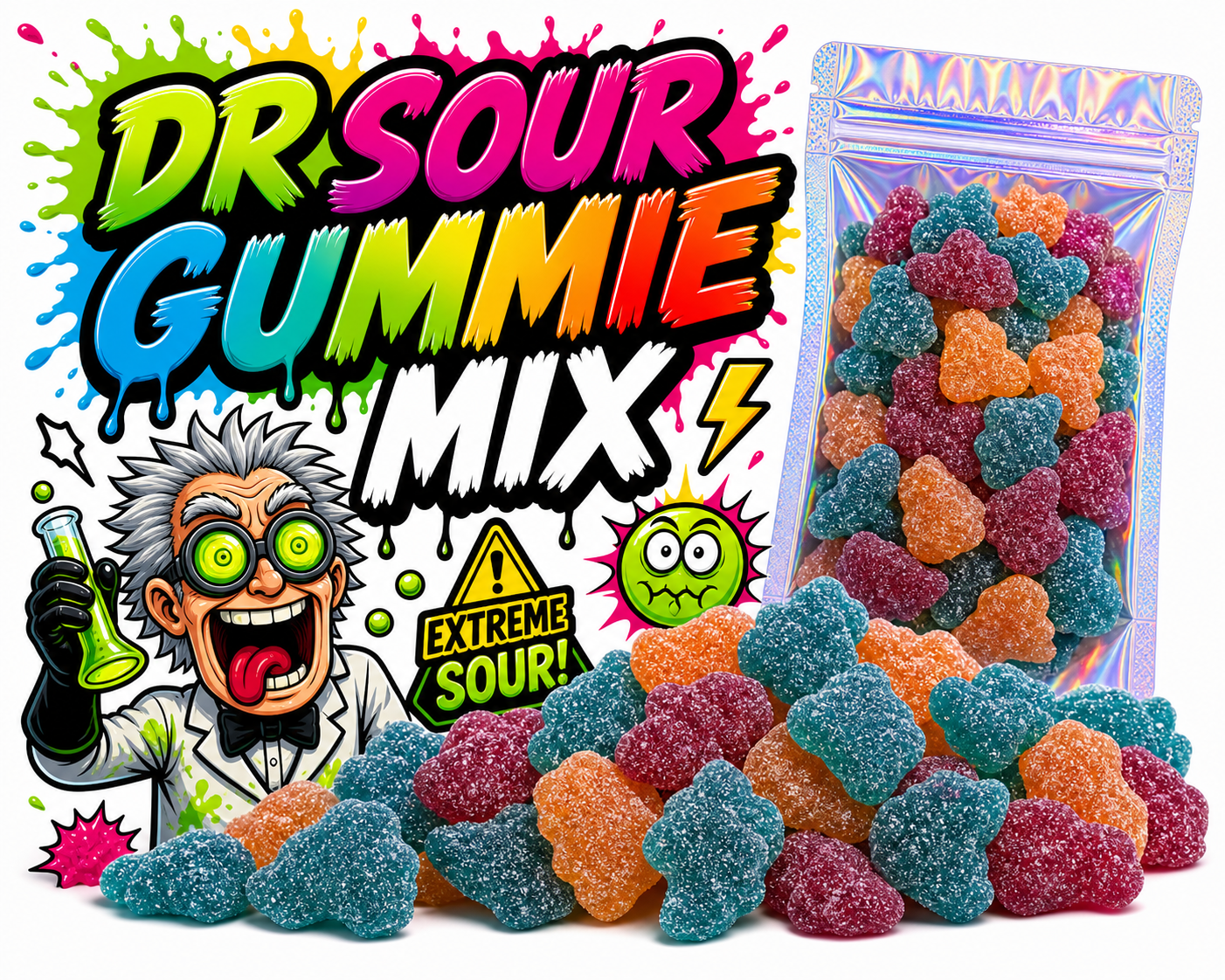 Dr. Sour Mix de billes en poudre