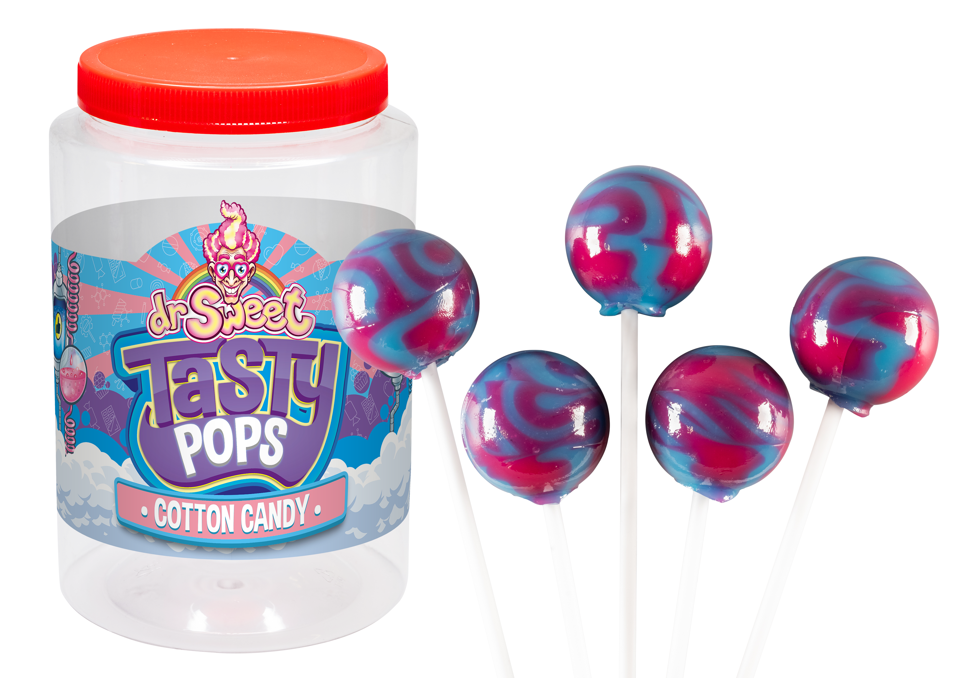 Dr. Sweet Tasty Pop Cotton Candy 