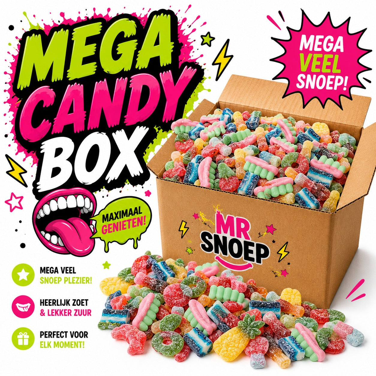 Mr Snoep Boîte de bonbons