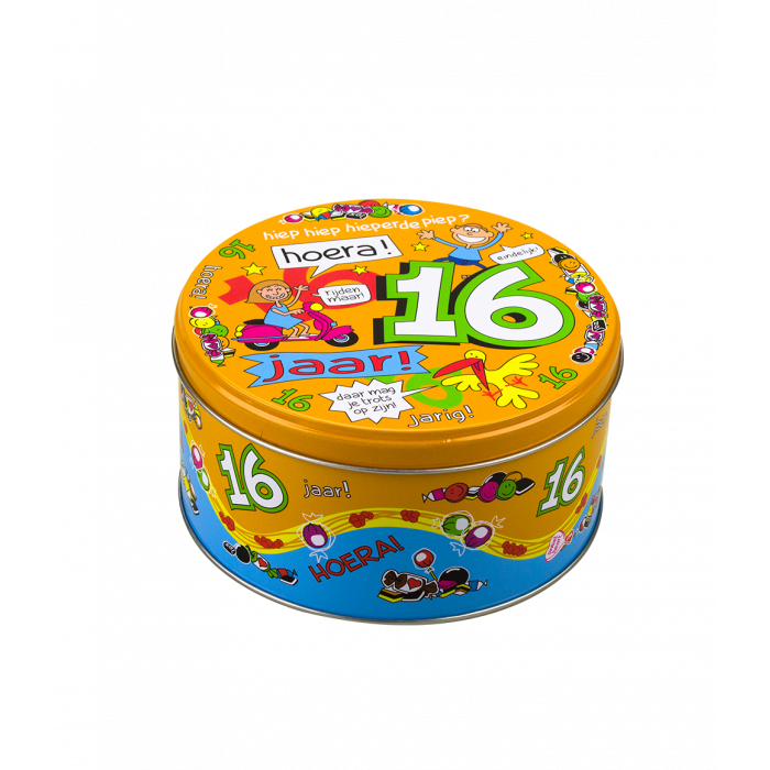Filled Candy Tin 16 Years and 500 Grams